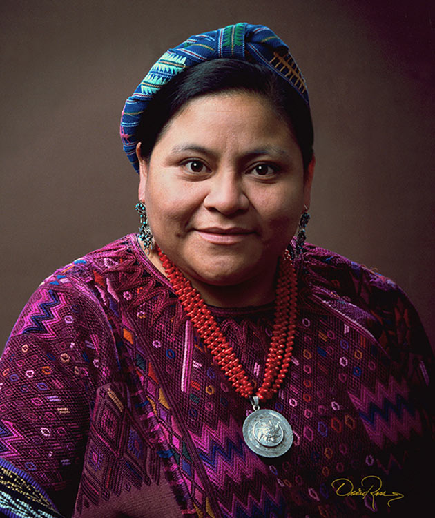 Rigoberta Menchú Tum - Líder indígena guatemalteca - David Ross - Fotógrafo de Personalidades