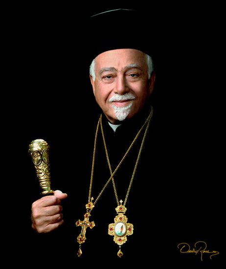 Arzobispo Antonio Chedraoui Tannous - Clérigo de la iglesia ortodoxa de Antioquía - David Ross - Fotógrafo de Personalidades